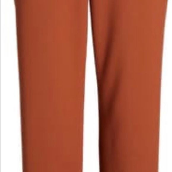Halogen Tie waist pants Sz 16 rust sequoia - Picture 6 of 6